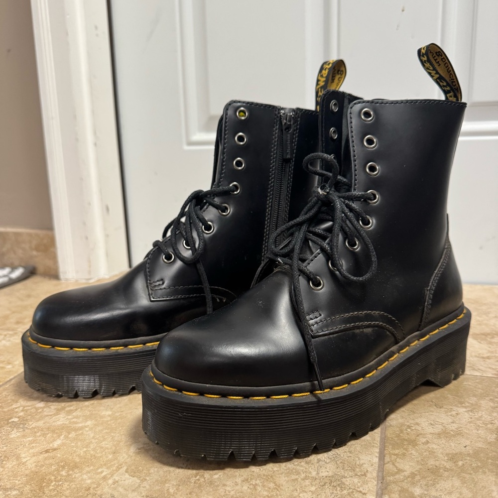 Never worn high top doc marten boots